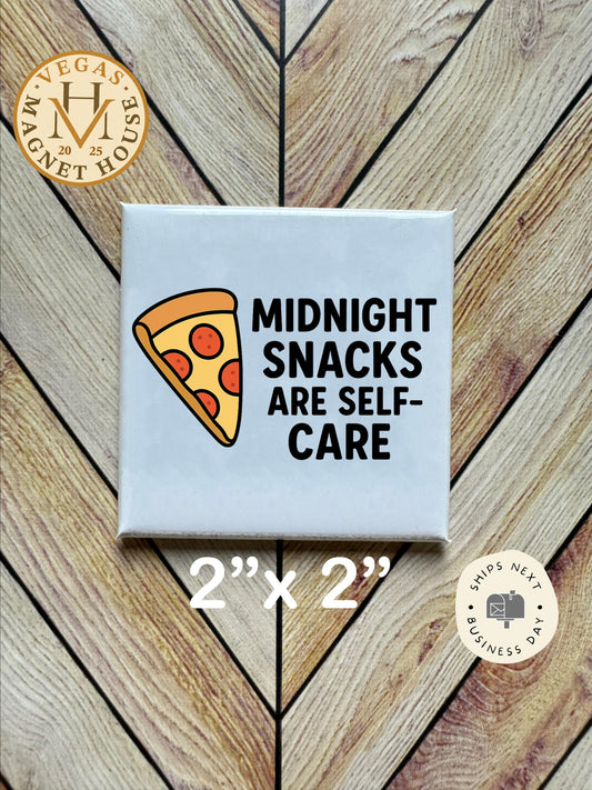 Snack Time |  Magnet: 2x2" Decorative Fridge Magnet