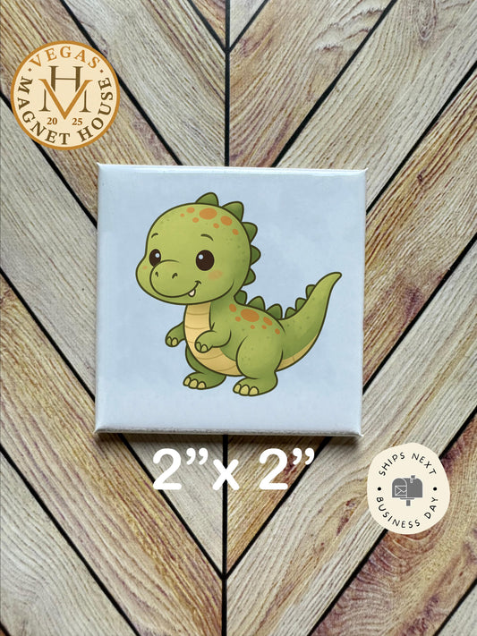 Dino Magnet 2x2": Decorative Fridge Magnet Gift