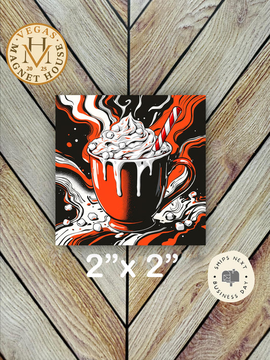 Coffee Reminders |  Magnet: 2x2" Decorative Fridge Magnet