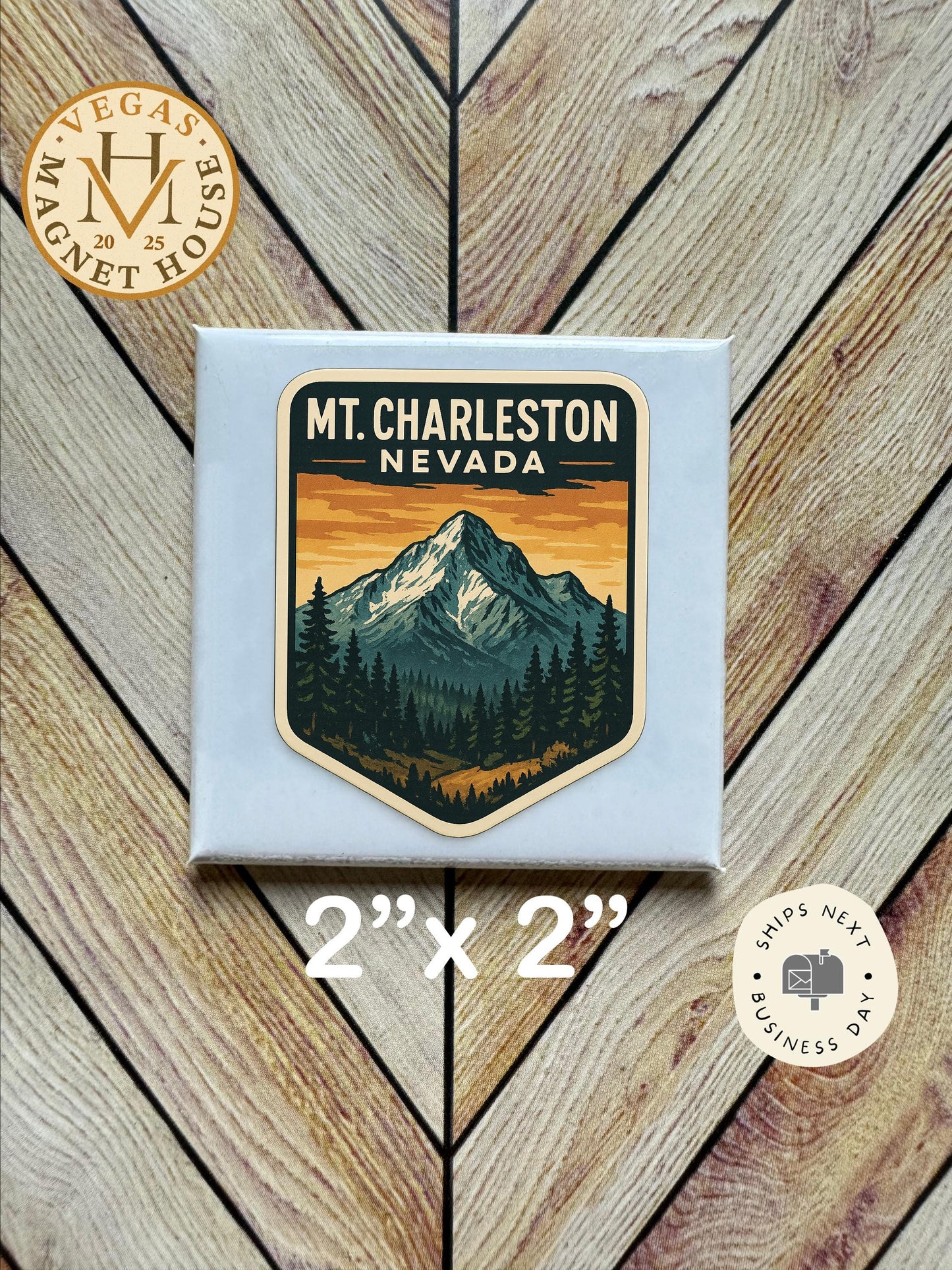 Nevada Magnet: 2x2" souvenir Fridge Decor
