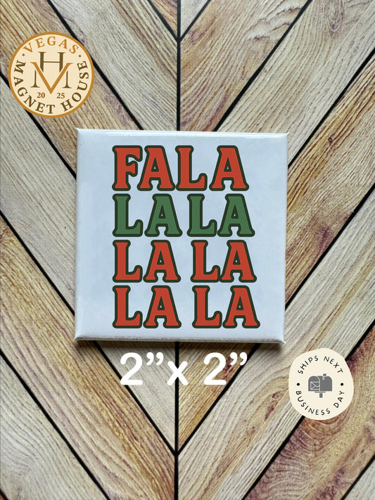 Christmas Song Magnet: Holiday Fridge Decor - 2x2"