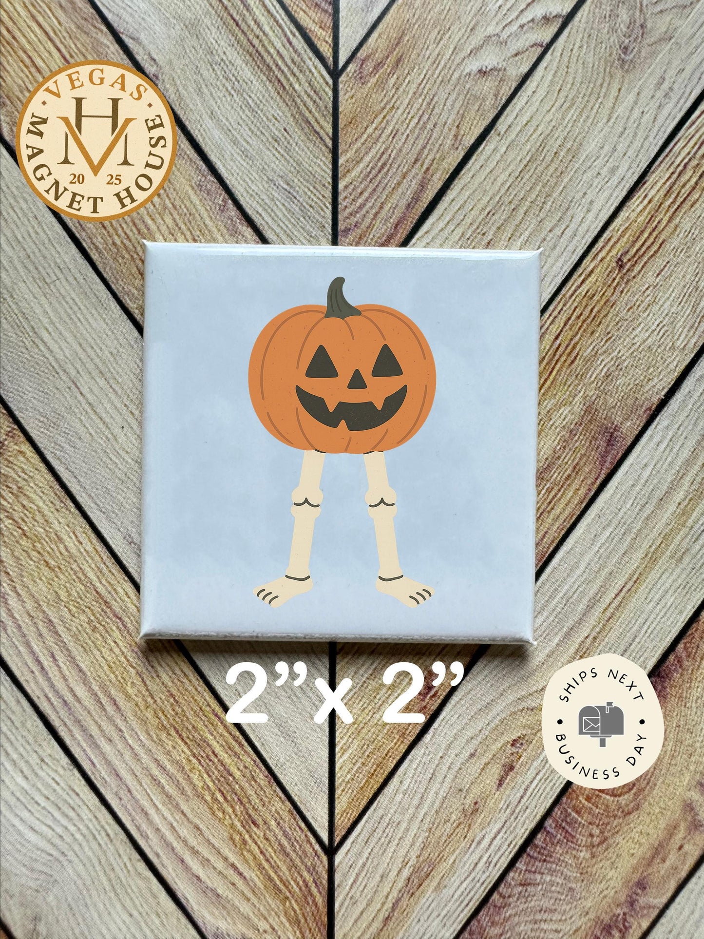 Pumpkin Legs | Halloween Fridge Decor 2x2"