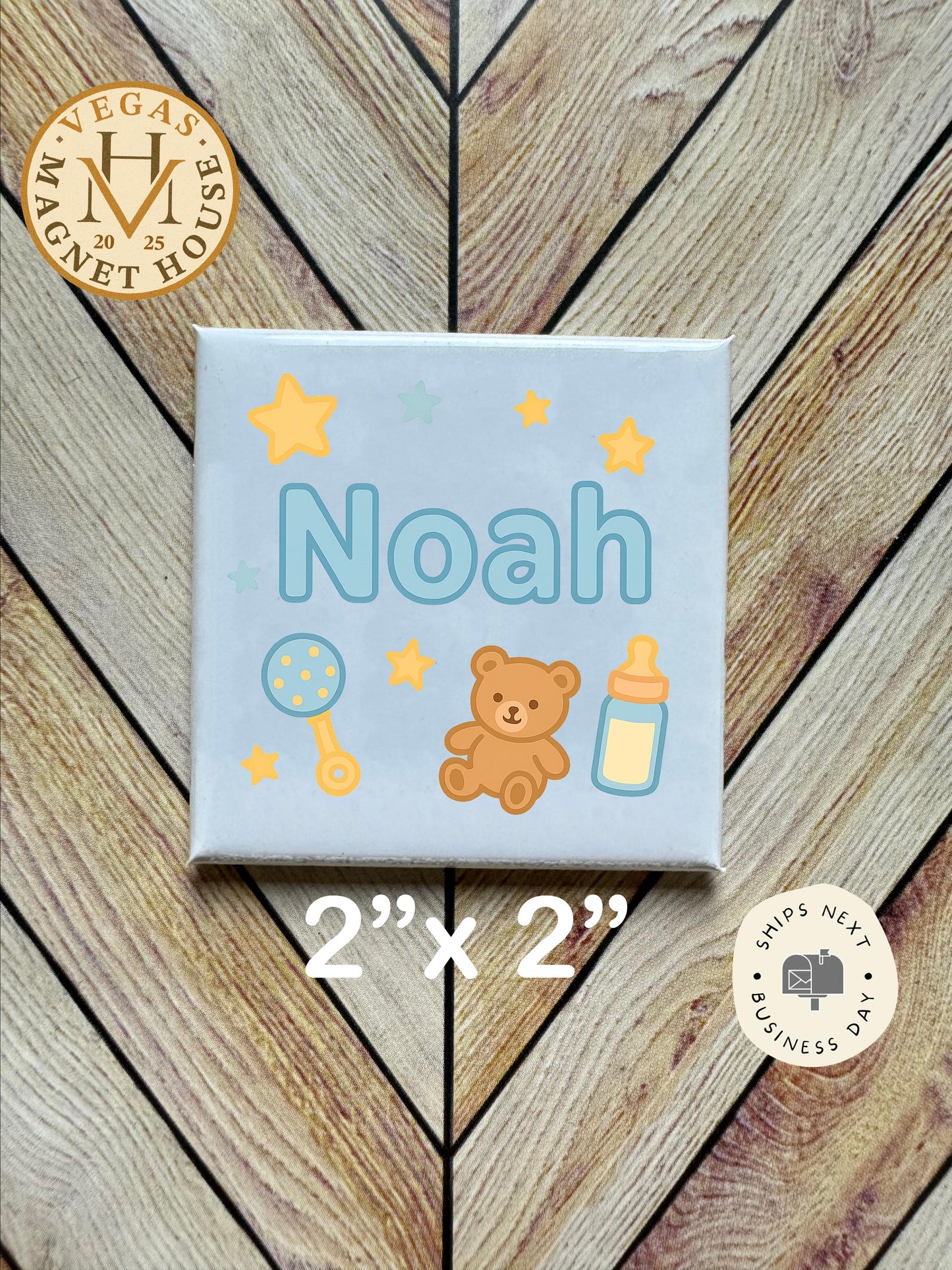 Noah Magnet  : 2x2" Holiday Fridge Decor