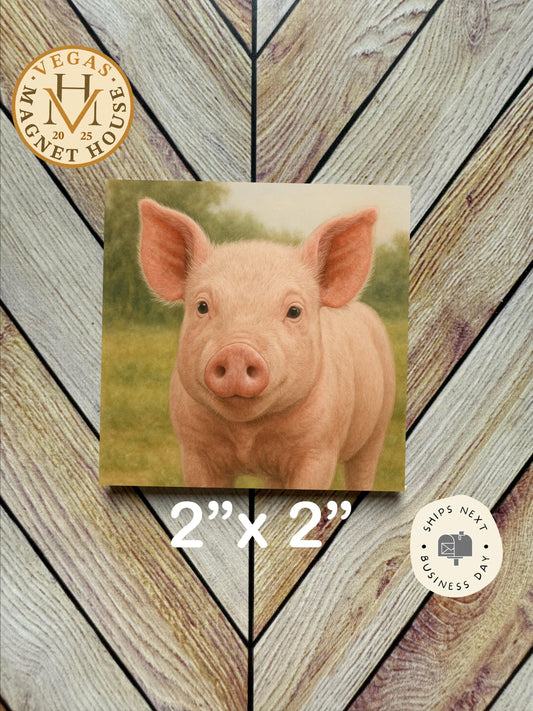 Cow Magnet  2x2": Decorative Fridge Magnet Gift