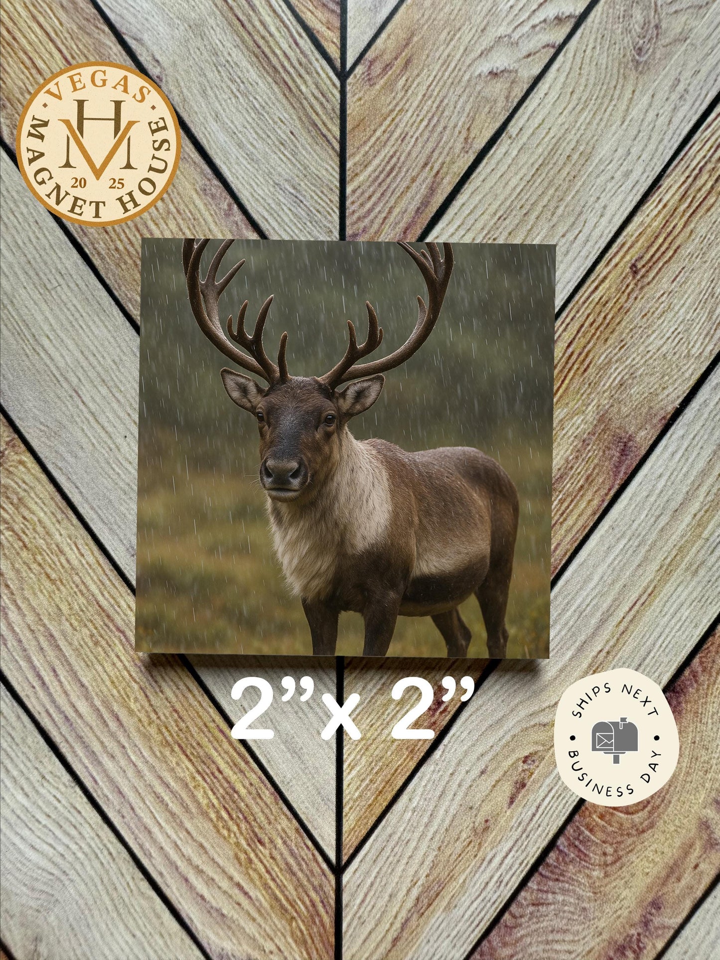 Deer Magnet  2x2": Decorative Fridge Magnet Gift