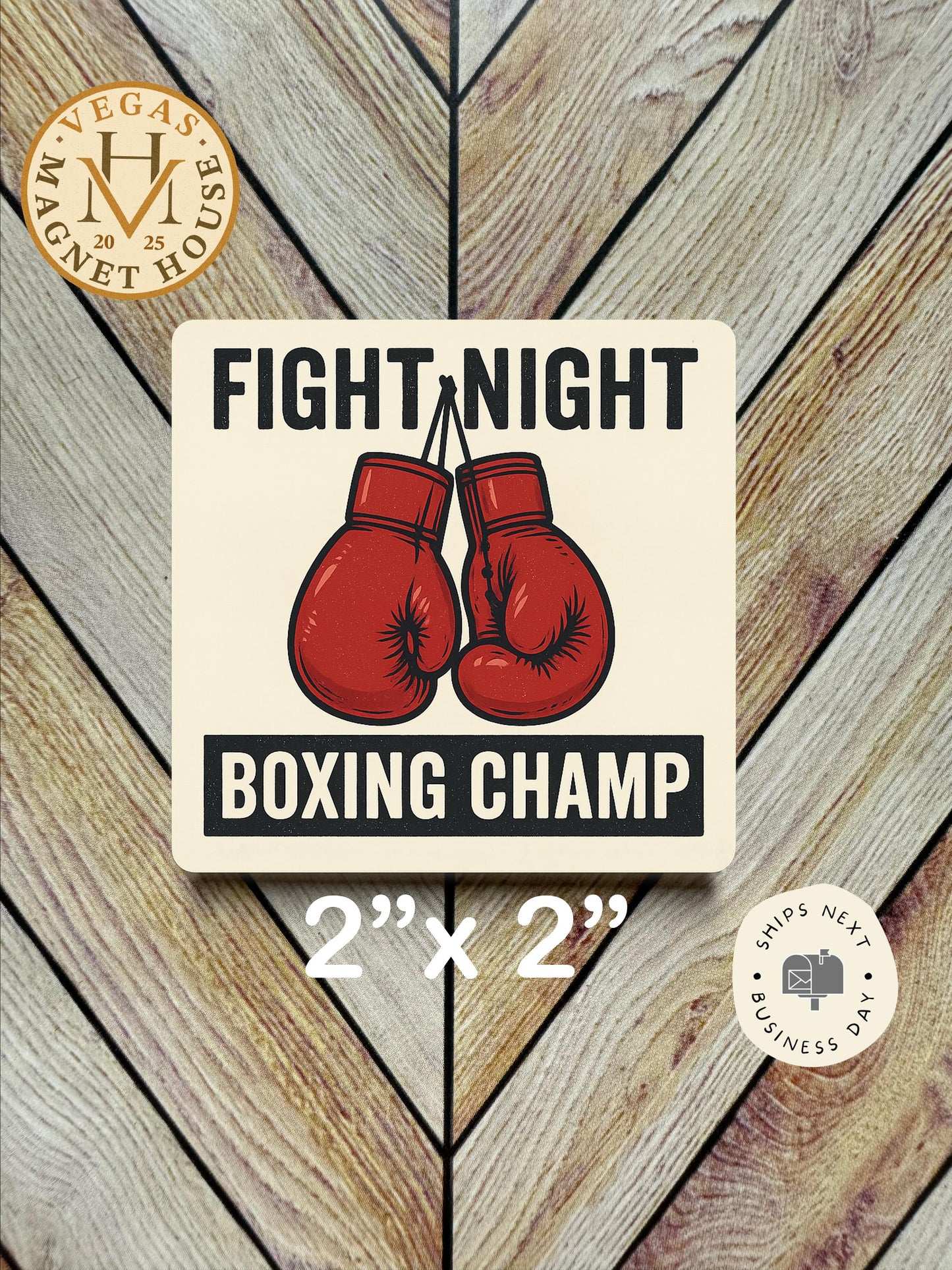 Boxing Champ Fridge Magnet| 2x2 Magnet