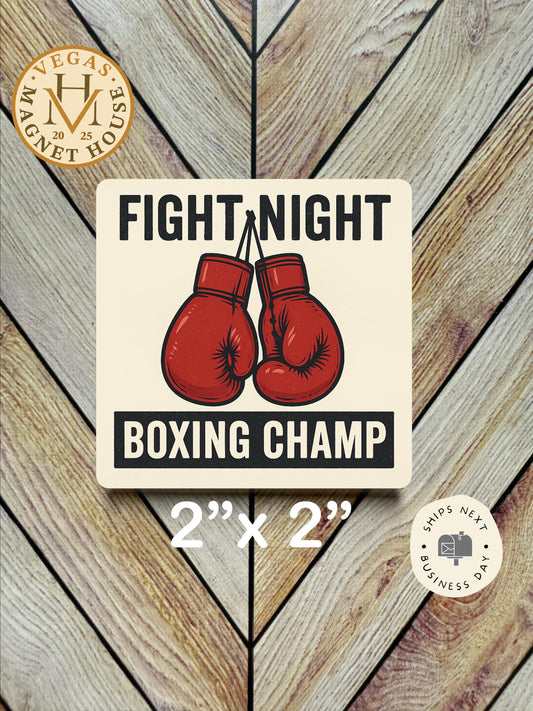 Boxing Champ Fridge Magnet| 2x2 Magnet