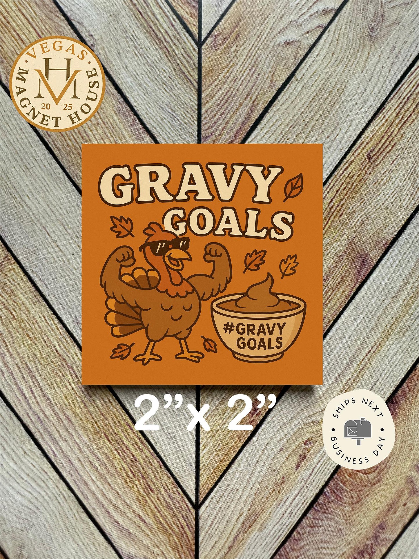 Gravy Goals | Thanksgiving | : Gobble Design, Holiday Fridge Decor