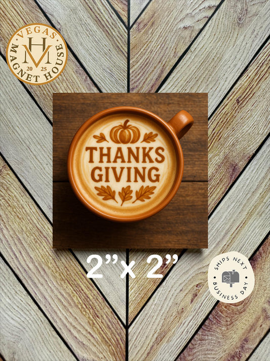 Thanks Giving Latte   | Thanksgiving | : Gobble Design, Holiday Fridge Decor