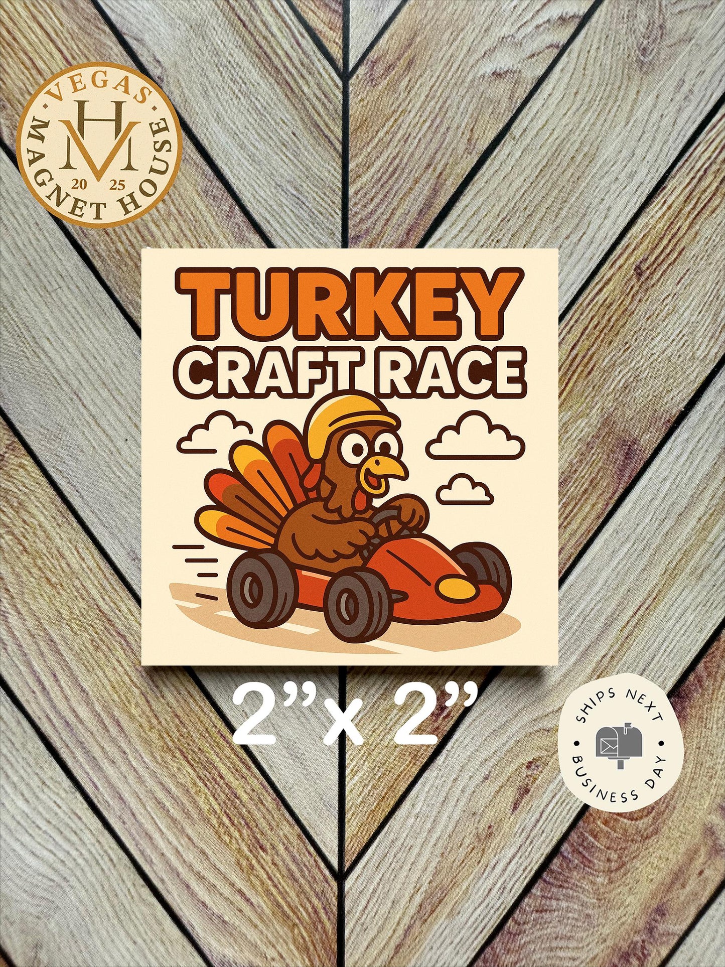 Turkey Craft Race    | Thanksgiving | : Gobble Design, Holiday Fridge Decor