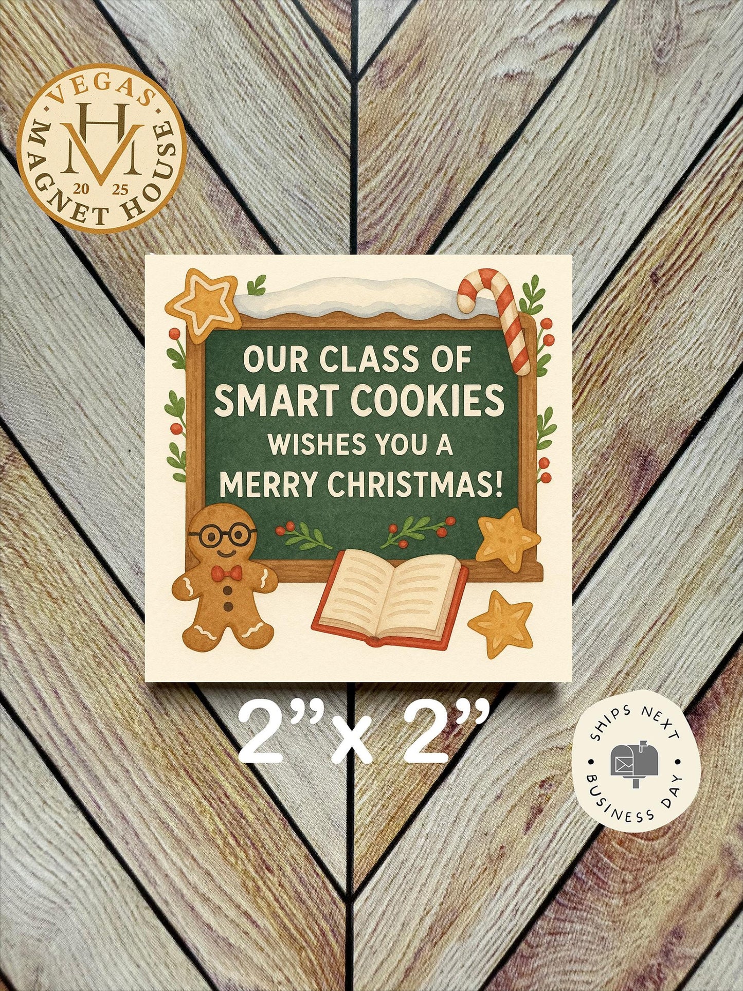 Class of smart Cookies Magnet | Pumpkin head | Halloween Fridge Decor 2x2"