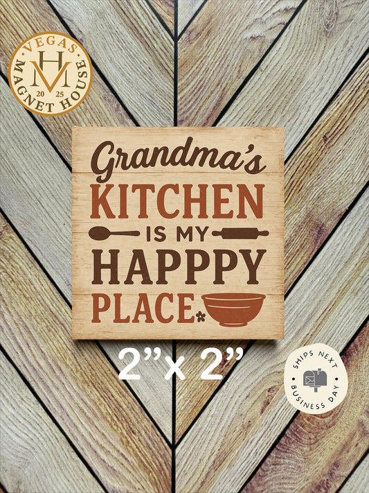 Grandma’s Kitchen is My Happy Place : Gobble Design, Holiday Fridge Decor