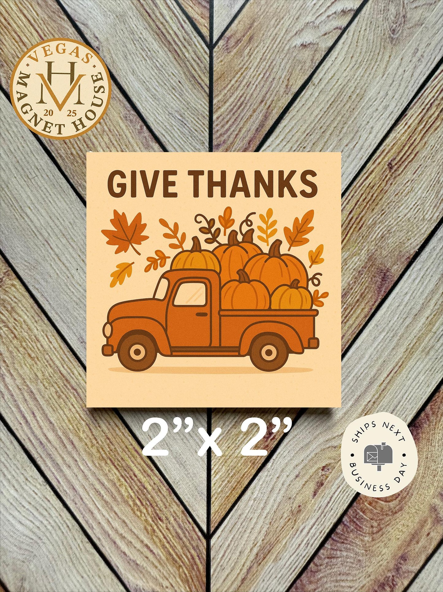 Pumpkin Truck : Gobble Design, Holiday Fridge Decor