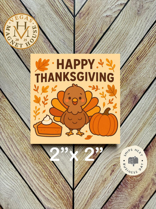 Happy Thanksgiving Turkey  : Gobble Design, Holiday Fridge Decor