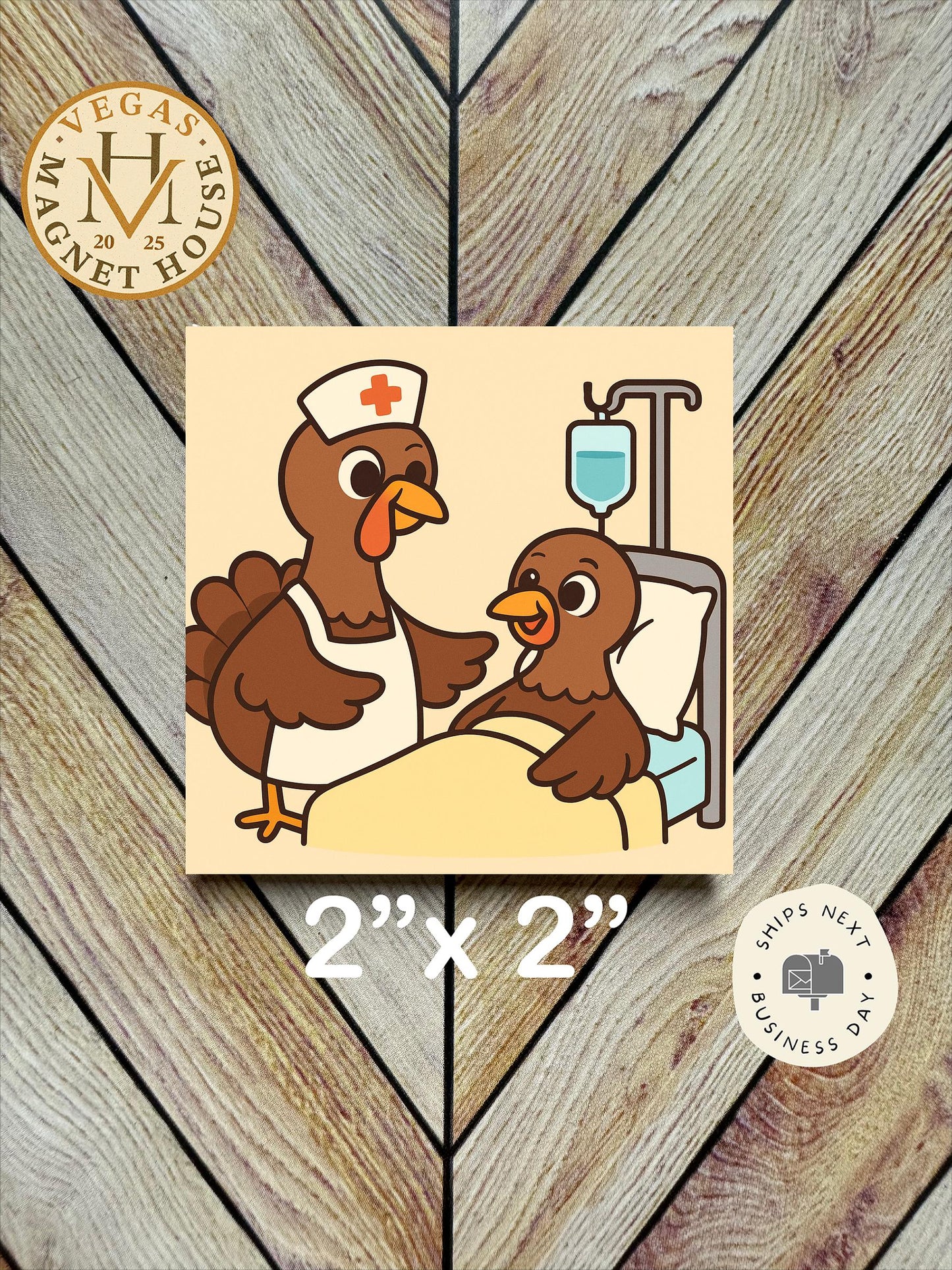Turkey Nurse   | Thanksgiving | : Gobble Design, Holiday Fridge Decor