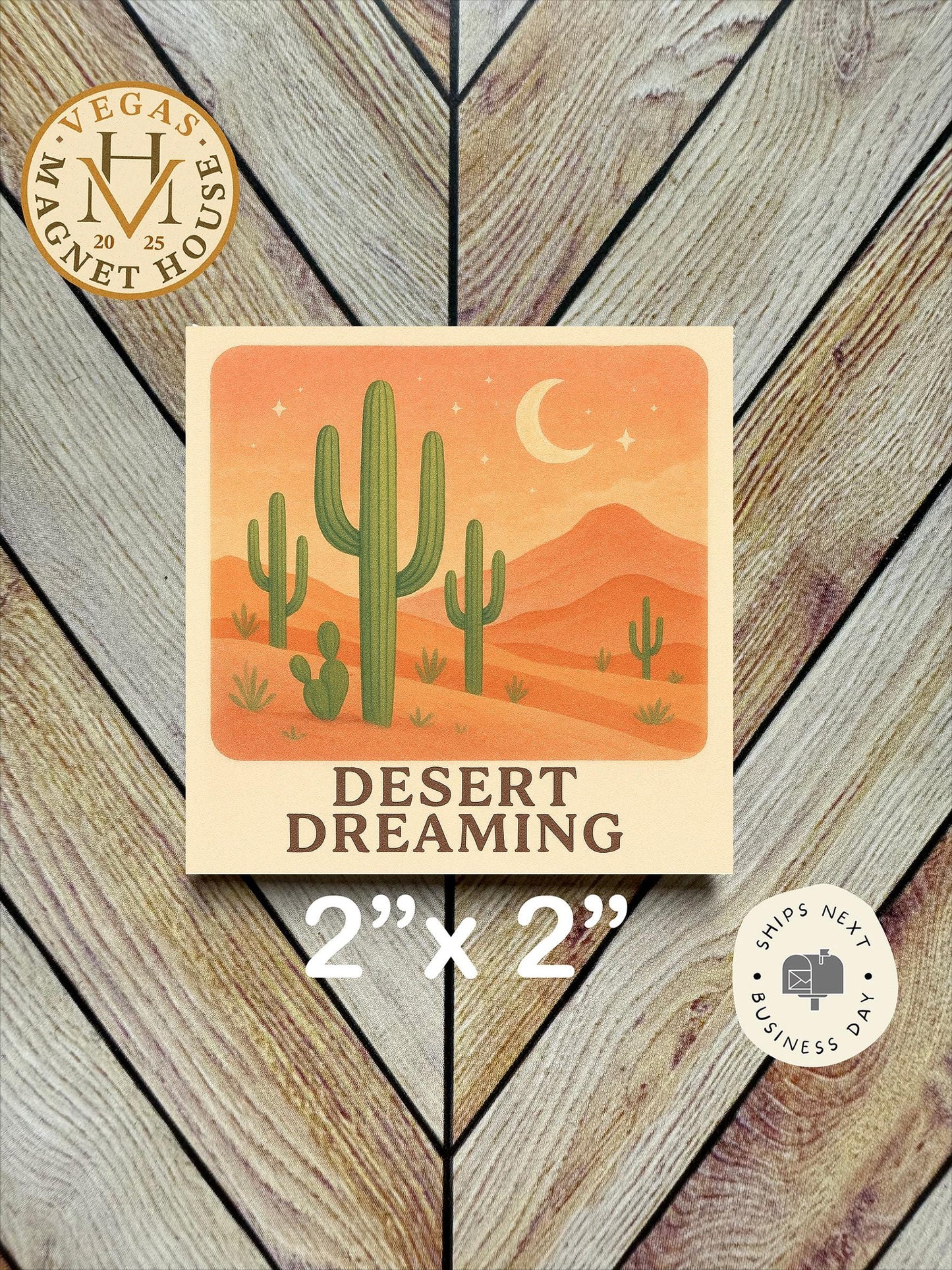 Desert Dreaming  : Decorative Fridge Art (2x2")