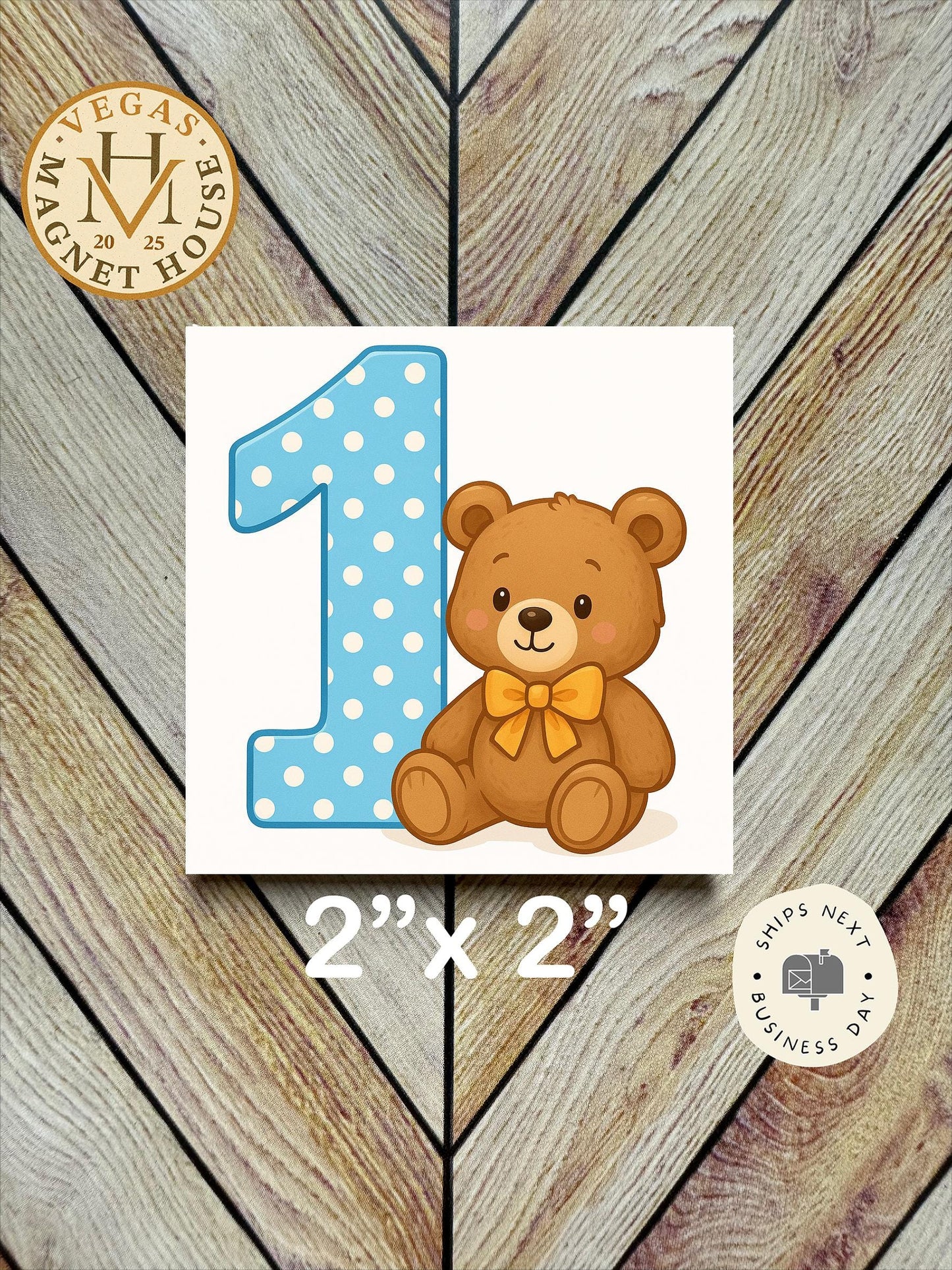 Birthday 1  : 2x2" Decorative Fridge Magnet