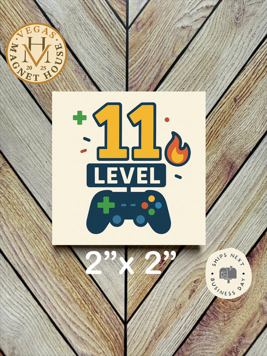 Birthday 11 magnet : 2x2" Decorative Fridge Magnet